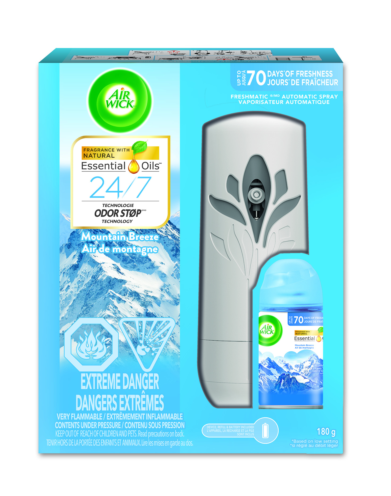 AIR WICK FRESHMATIC  Mountain Breeze  Kit Canada